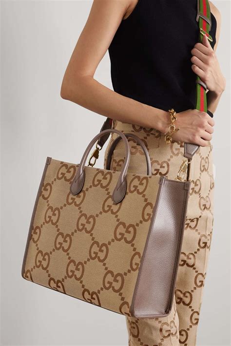 gucci laminated sparkling gg|gucci tote bag.